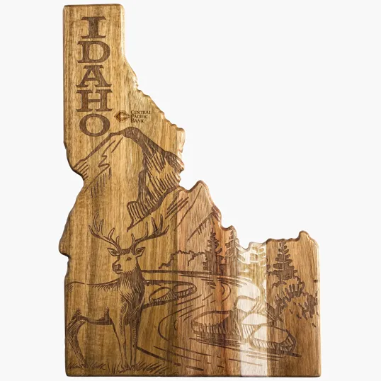 Rock & Branch® Origins Series Idaho State Shaped Cutting and Serving Board