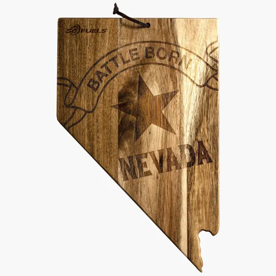 Rock & Branch® Origins Series Nevada State Shaped Cutting and Serving Board