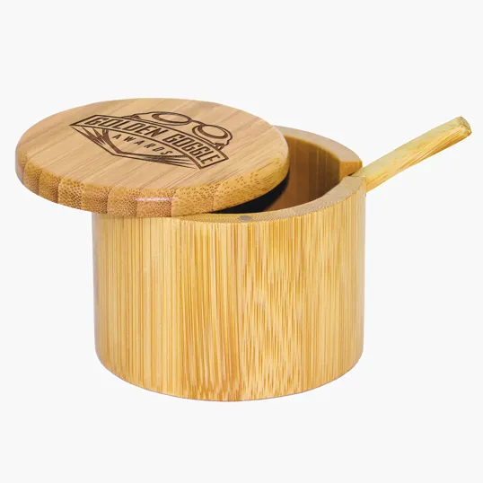 Totally Bamboo Little Dipper Salt Box with Spoon