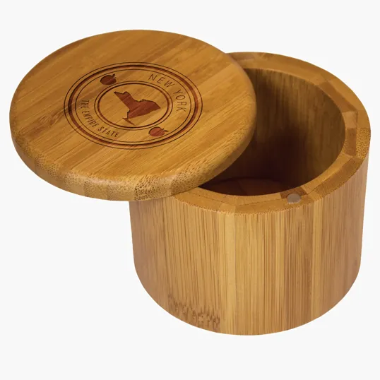 Totally Bamboo New York State Stamp Salt Box