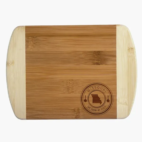 Missouri State Stamp 2-Tone Bar Board
