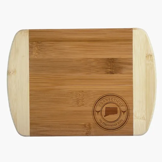 Totally Bamboo Connecticut State Stamp 2-Tone Bar Board