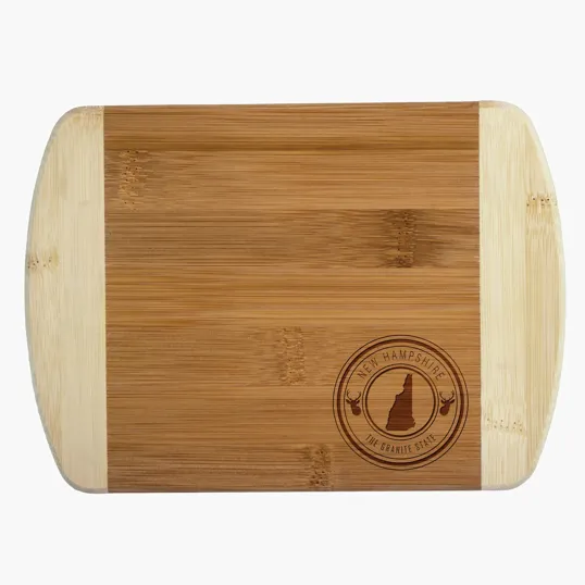 Totally Bamboo New Hampshire State Stamp 2-Tone Bar Board