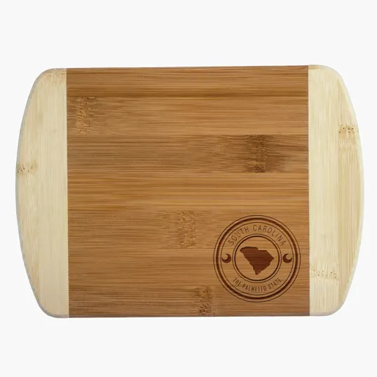 Totally Bamboo South Carolina State Stamp 2-Tone Bar Board