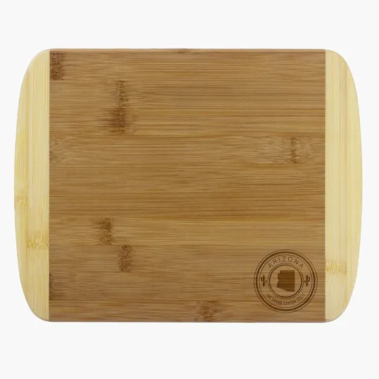 Totally Bamboo Arizona State Stamp 2-Tone Cutting Board