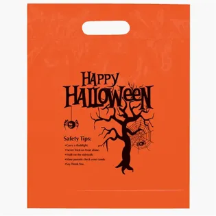 Picture For Happy Halloween Die Cut Halloween Bag - Flexo Ink Print