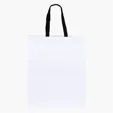 Teak Woven Handle White Eurotote — view 4