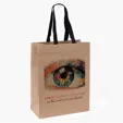 Eco Cedar Woven Handle Eurotote, Recycled Kraft Paper — view 2