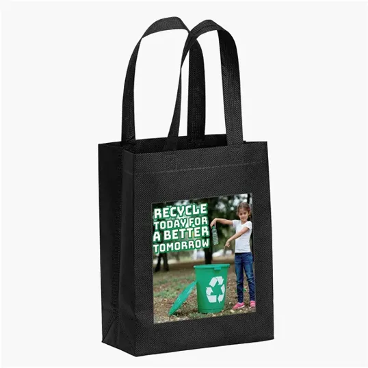 Lake R-PET Non-Woven Tote with ColorVista — view 3
