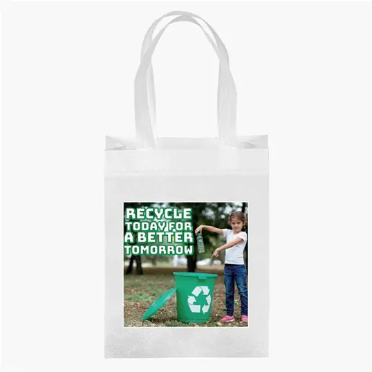 Lake R-PET Non-Woven Tote with ColorVista — view 5