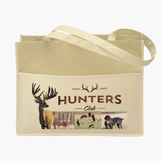 Dunes™ Matte-Laminated Tote with Front Pocket