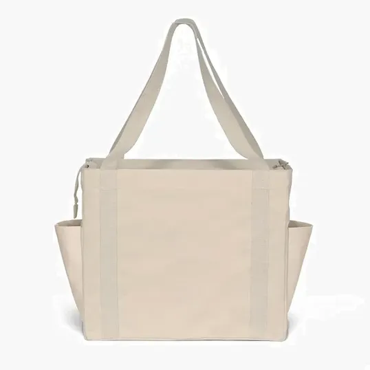 Jeremy™ Deluxe Canvas Zipper-Close Tote — view 12