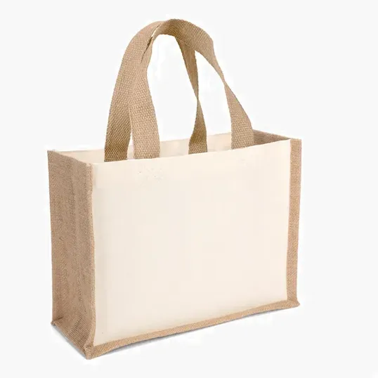Reyna™ Natural Cotton and Jute Tote — view 4