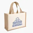 Reyna™ Natural Cotton and Jute Tote — view 3