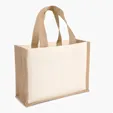 Reyna™ Natural Cotton and Jute Tote — view 4