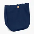 Denim Tote with Wooden Button Closure — view 4