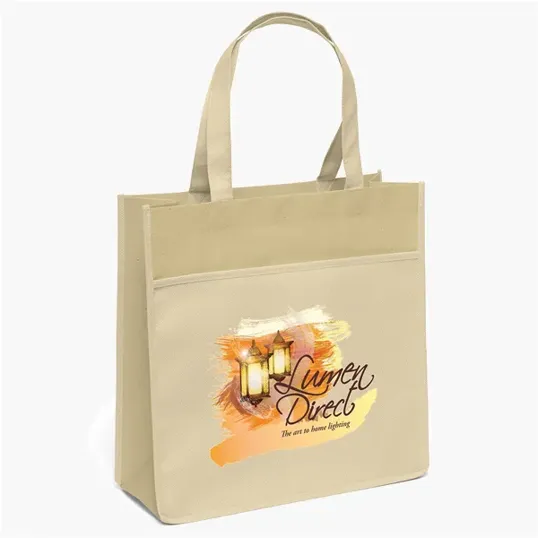 Urban™ Matte Laminated Non-Woven Tote with Front Pocket