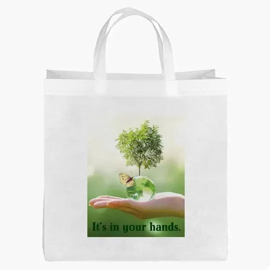 Ocean™ R-PET Non-Woven Tote with Sublimation on 2 Sides — view 4