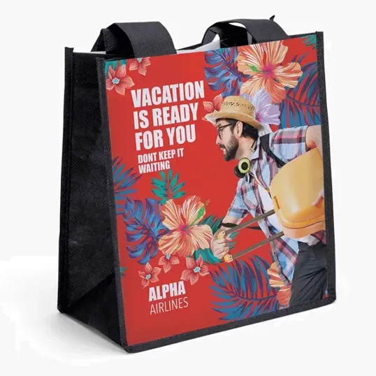 Degas PET Non-Woven Tote with Sublimation, 2-Sided — view 3