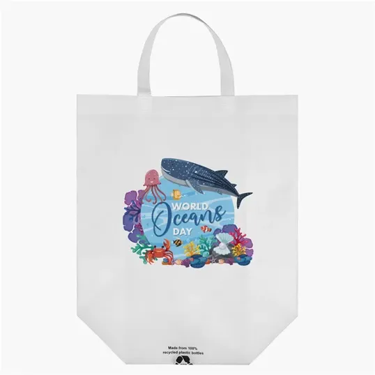Ocean™ R-PET Non-Woven Tote, 15" x 6.5" x 15"