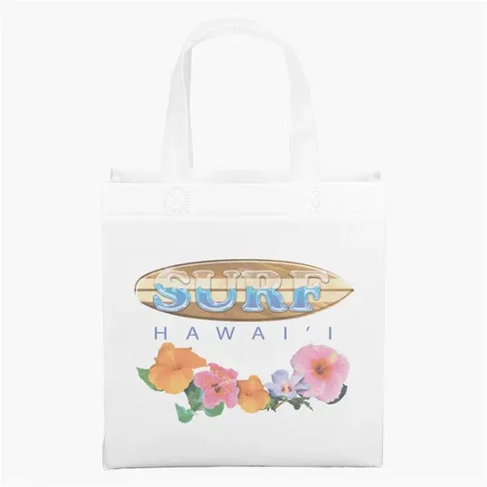 Lulu Laminated Non-Woven Tote, 9" x 4" x 9" — view 5