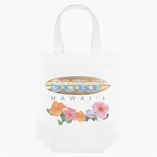 Lulu Laminated Non-Woven Tote, 9" x 4" x 9" — view 6