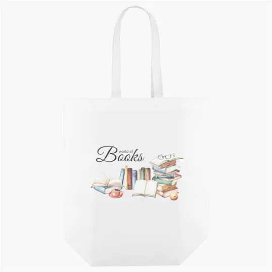 Opal Laminated Non-Woven Tote, 15" x 6" x 14" — view 6