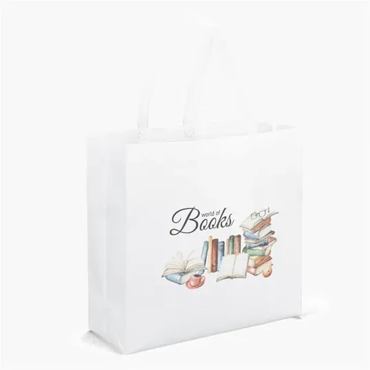 Opal Laminated Non-Woven Tote, 15" x 6" x 14" — view 4
