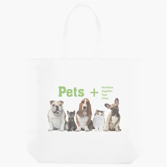 Ava Laminated Non-Woven Tote, 19" x 6" x 15"