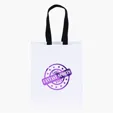 Ash Woven Handle White Eurotote with Foil Print