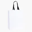 Teak Woven Handle White Eurotote — view 4