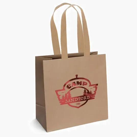 Villa™ Eco Matte-Laminated Eurotote with Foil Print — view 2