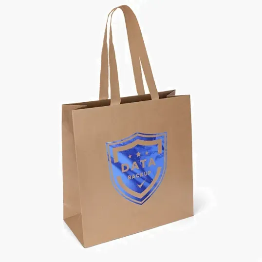 Tuscan™ Eco Matte-Laminated Eurotote with Foil Print — view 2
