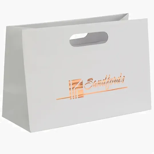 Olivia™ Boutique Die Cut Tote with Foil Print — view 4