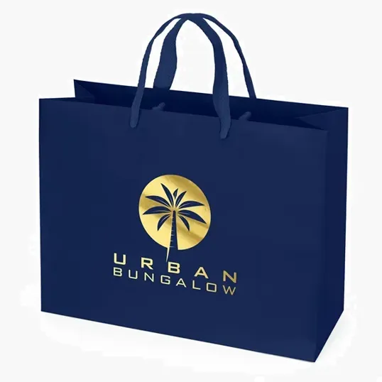 London Matte Eurotote with Foil Print — view 3