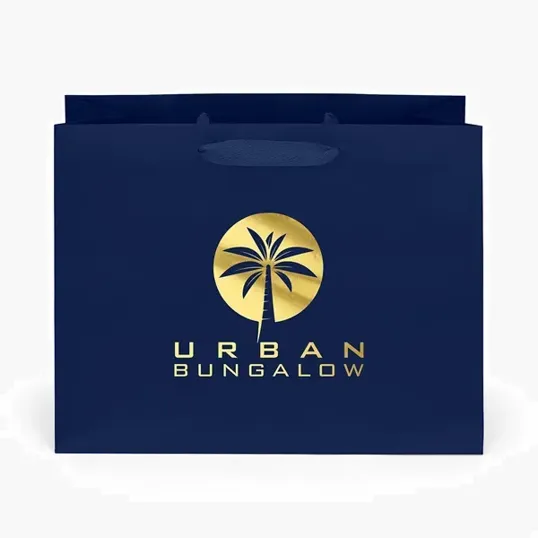 London Matte Eurotote with Foil Print — view 5