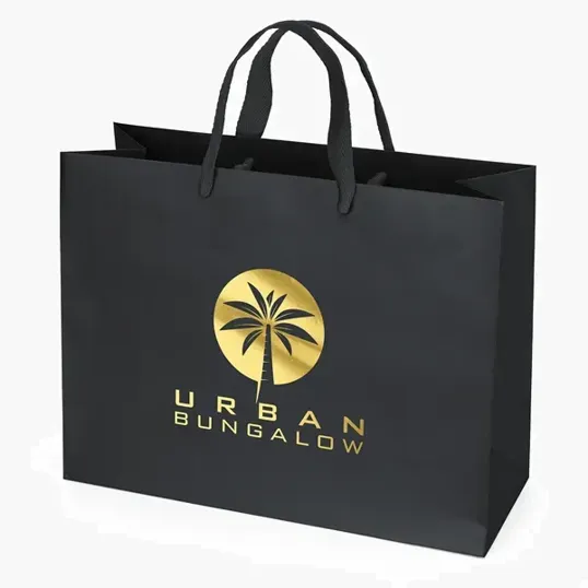 London Matte Eurotote with Foil Print — view 2