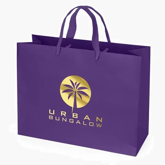 London Matte Eurotote with Foil Print — view 12