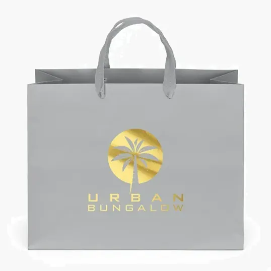 London Matte Eurotote with Foil Print