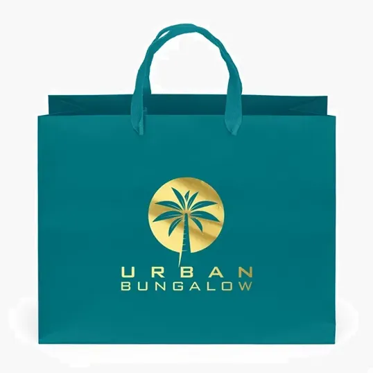 London Matte Eurotote with Foil Print — view 21