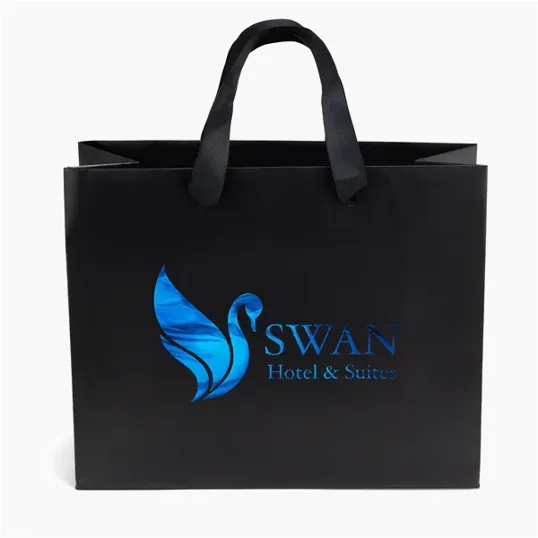 Victoria™ Ribbon-Handle Matte Eurotote — view 4