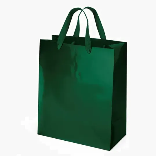 Emerald™ Gloss Eurotote with Foil Print — view 2
