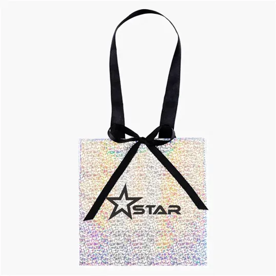 Star™ Iridescent Eurotote Paper Tote with Foil Print