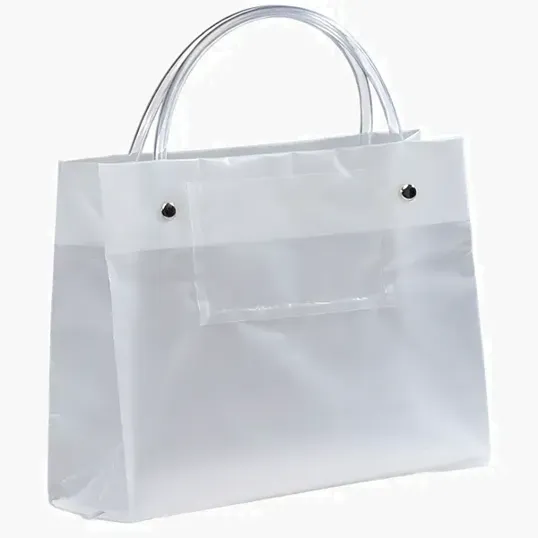 ITO™ Executote Frosted Plastic Tote Bag with Card Pocket — view 2