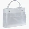 ITO™ Executote Frosted Plastic Tote Bag with Card Pocket — view 2