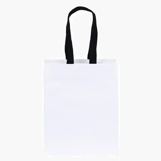 Woven Handle White Eurotote — view 3