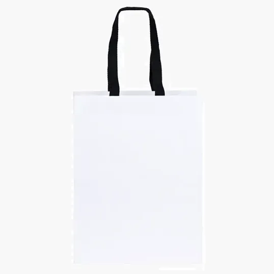 Woven Handle White Eurotote — view 3
