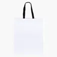 Teak Woven Handle White Eurotote — view 2