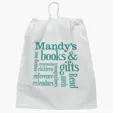 9 1/2" x 12" Plastic Bag with Cotton Draw Handle