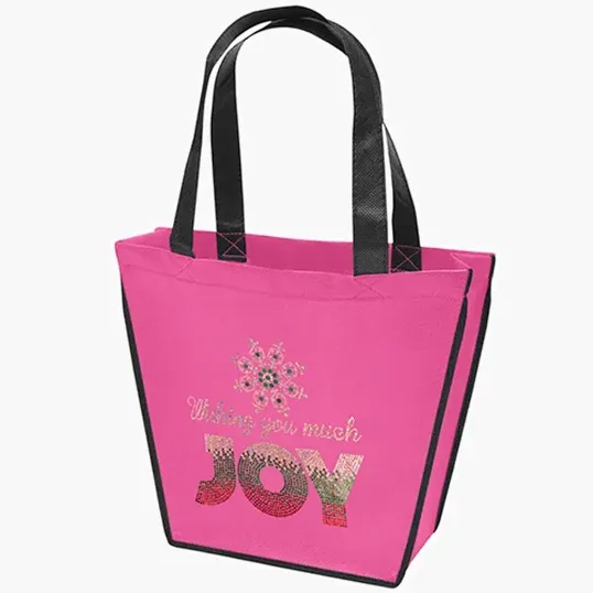 Carnival Non-Woven Tote with Sparkle Heat Transfer — view 3